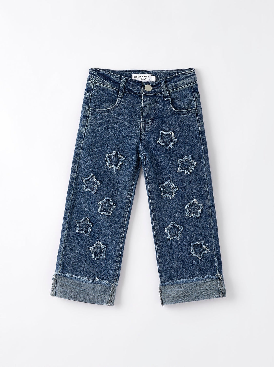 Star Shaped Distressed Jeans