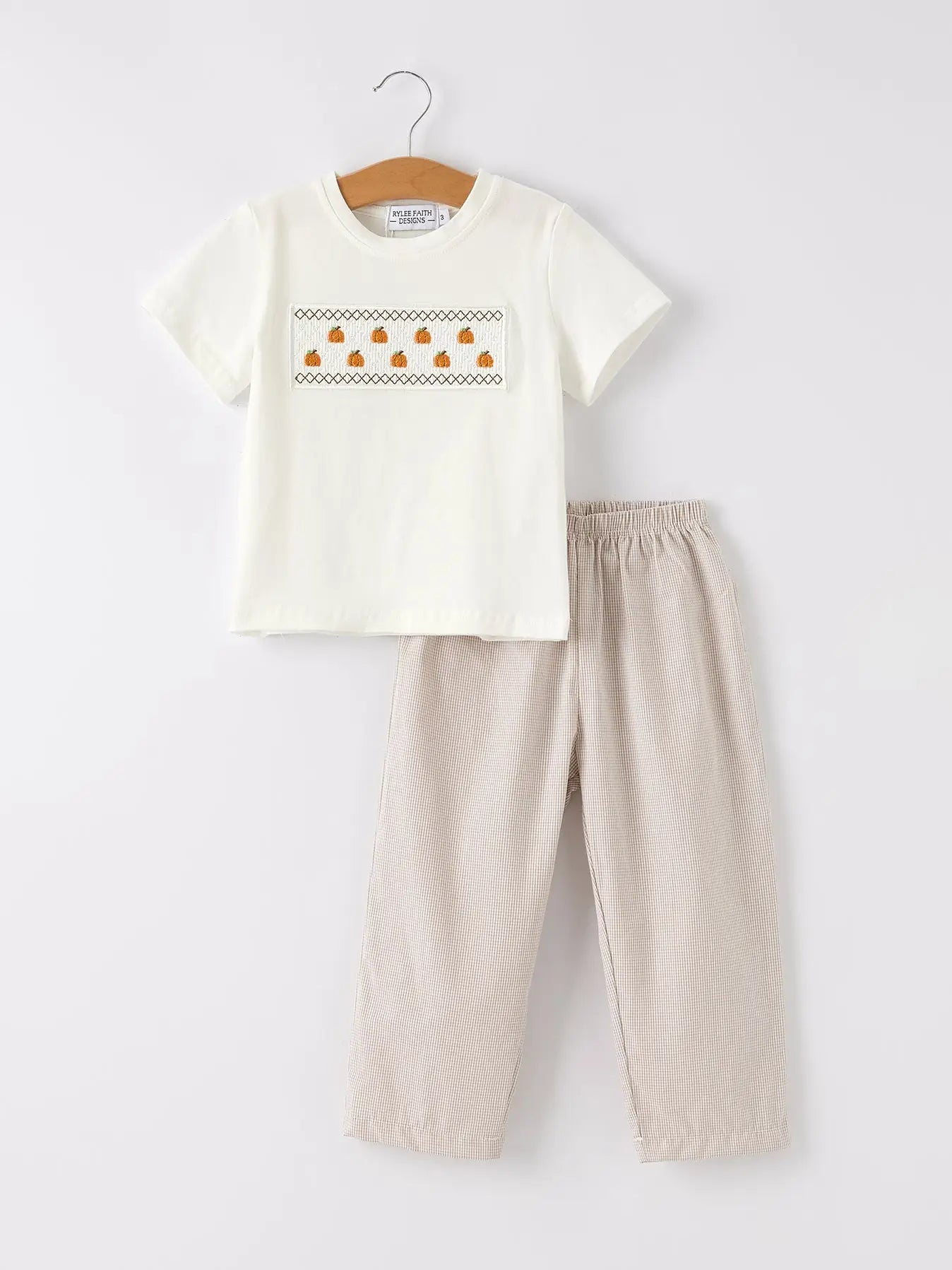 Thanksgiving Plaid Boys Set