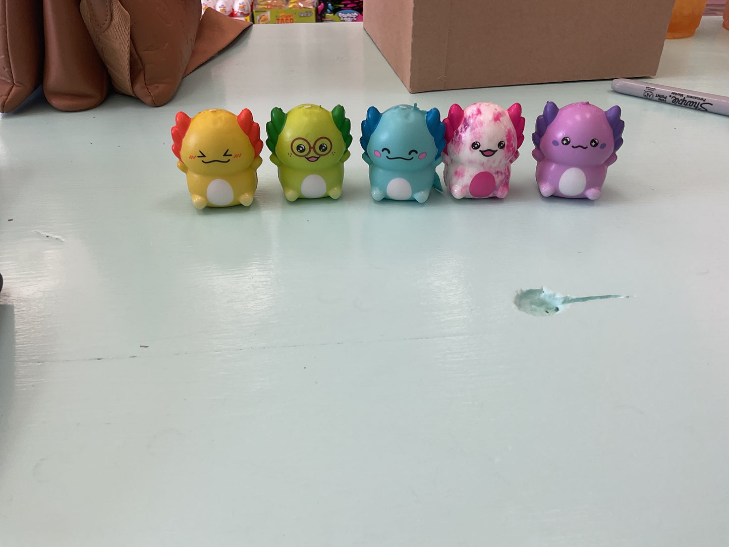 Squishy Mini Axolotl Slow Rise Toys