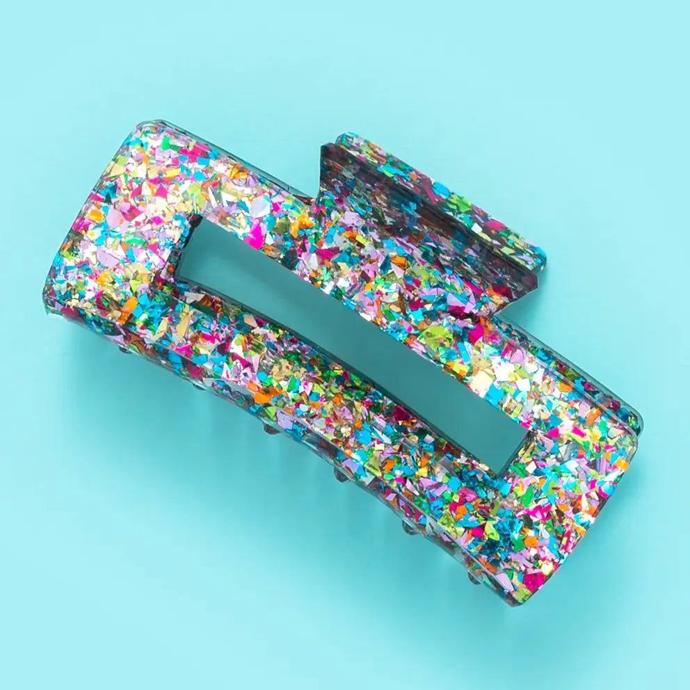 Claw Hair Clip - Colorful Confetti