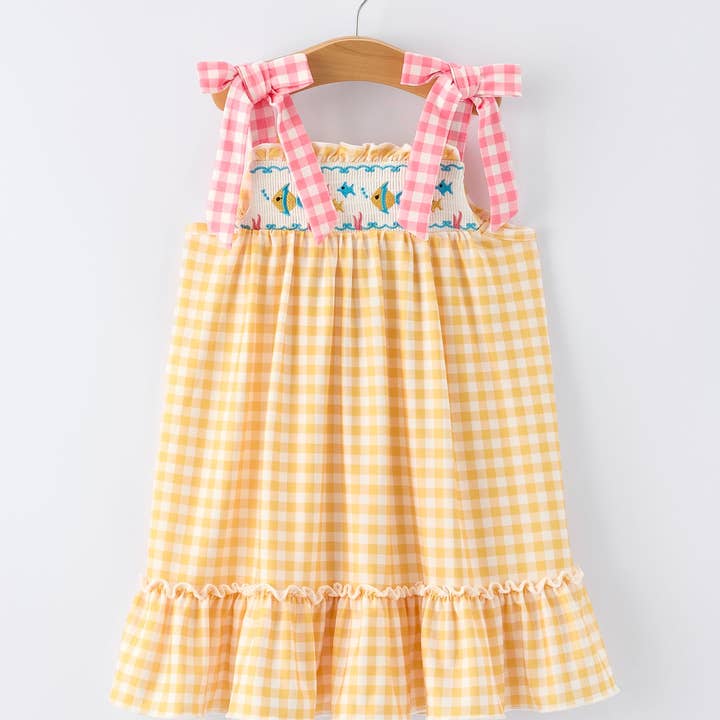 Fish Embroidered Dress