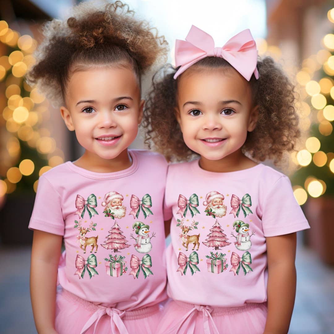 Croquette Bow Christmas Tee