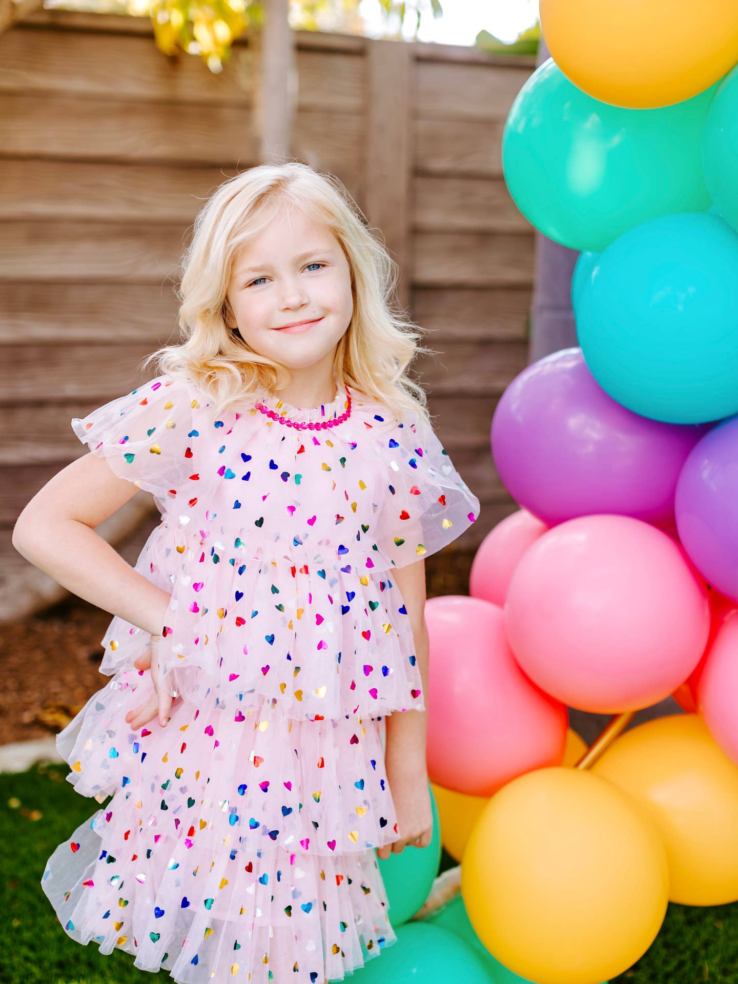 Heart Foil Cake Birthday Dress