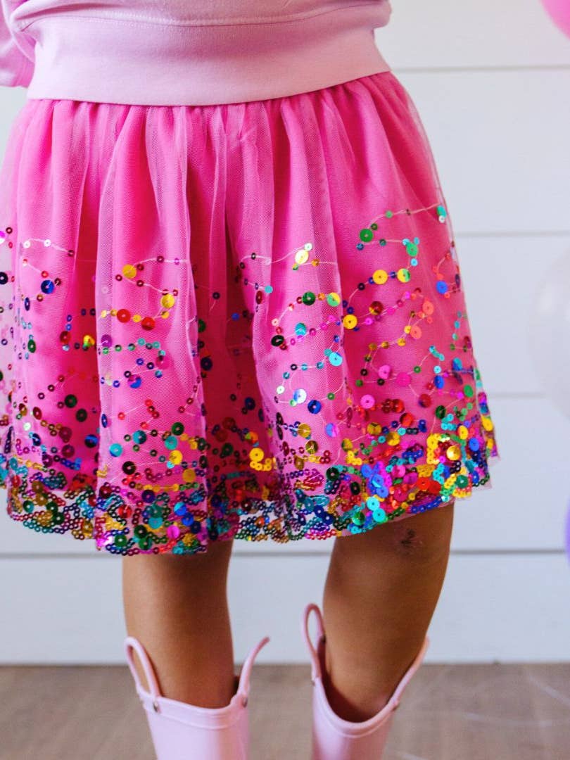 Raspberry Confetti Tutu