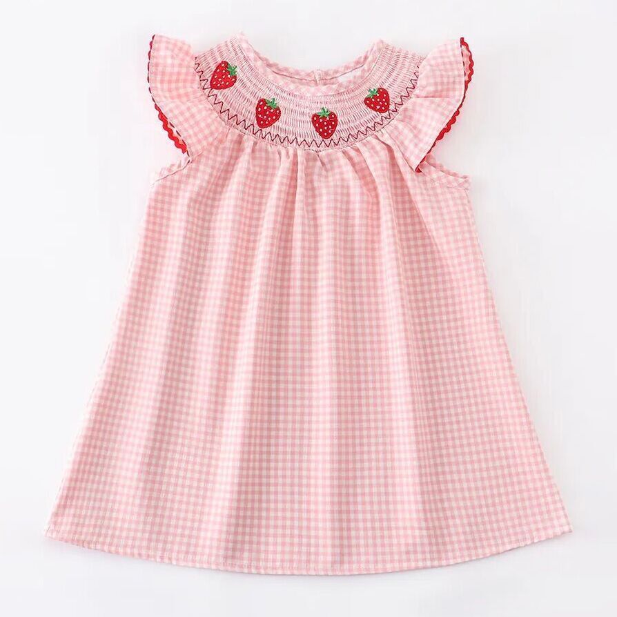 Strawberry Smocked Dress