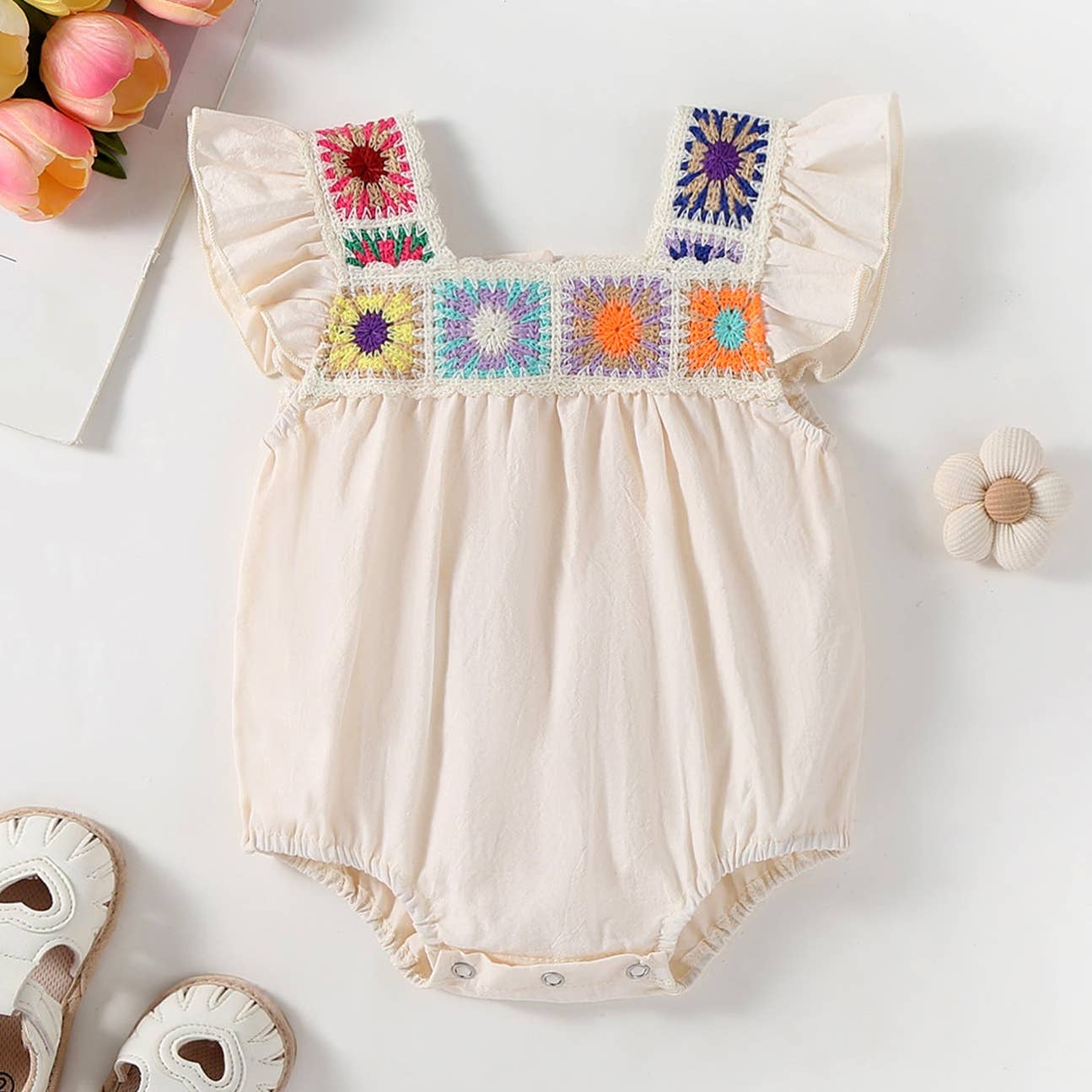 Summer Crochet Romper