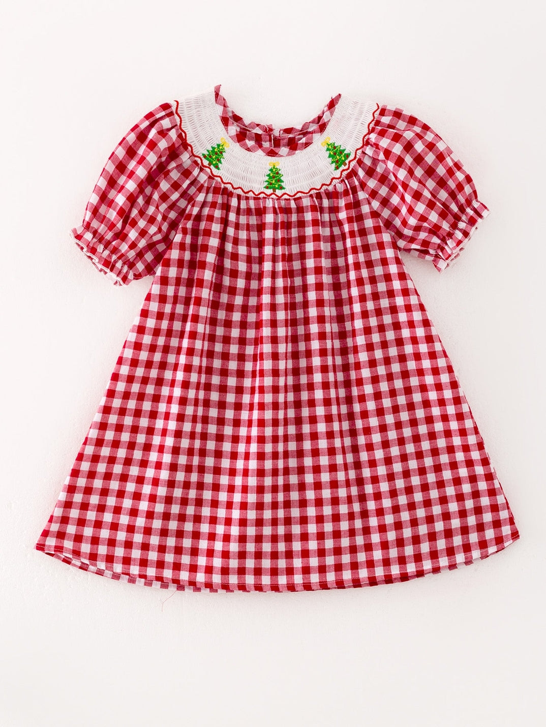 Christmas Tree Plaid Dress