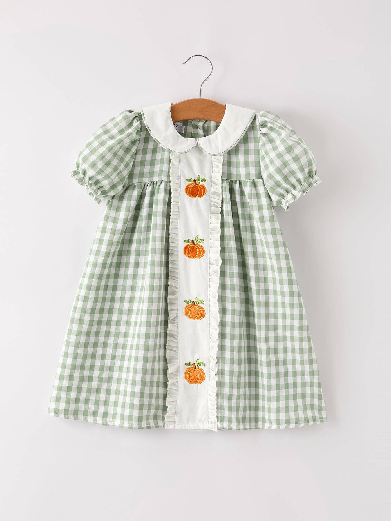 Fall Plaid Green Dress