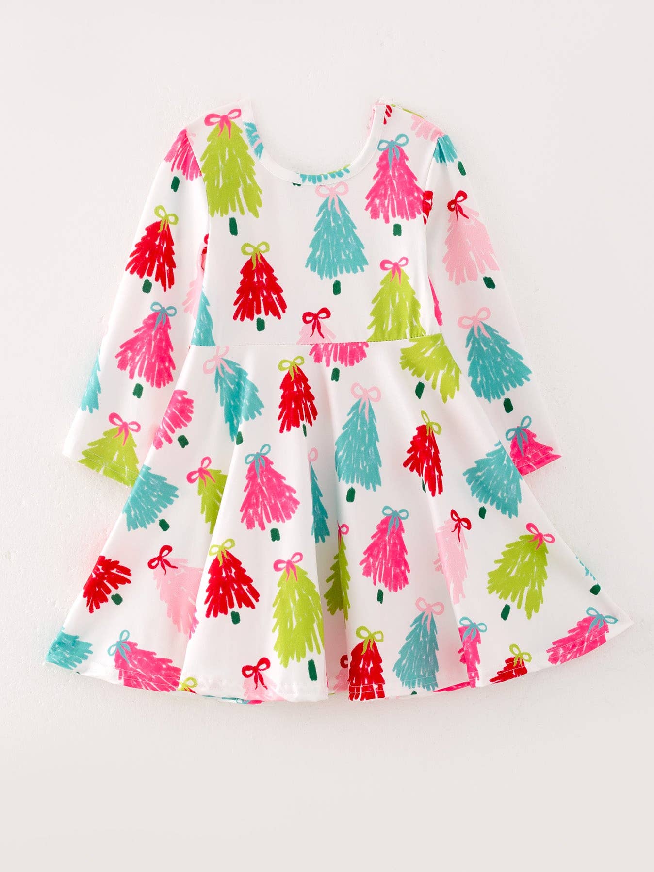 Long Sleeve Christmas Tree Dress
