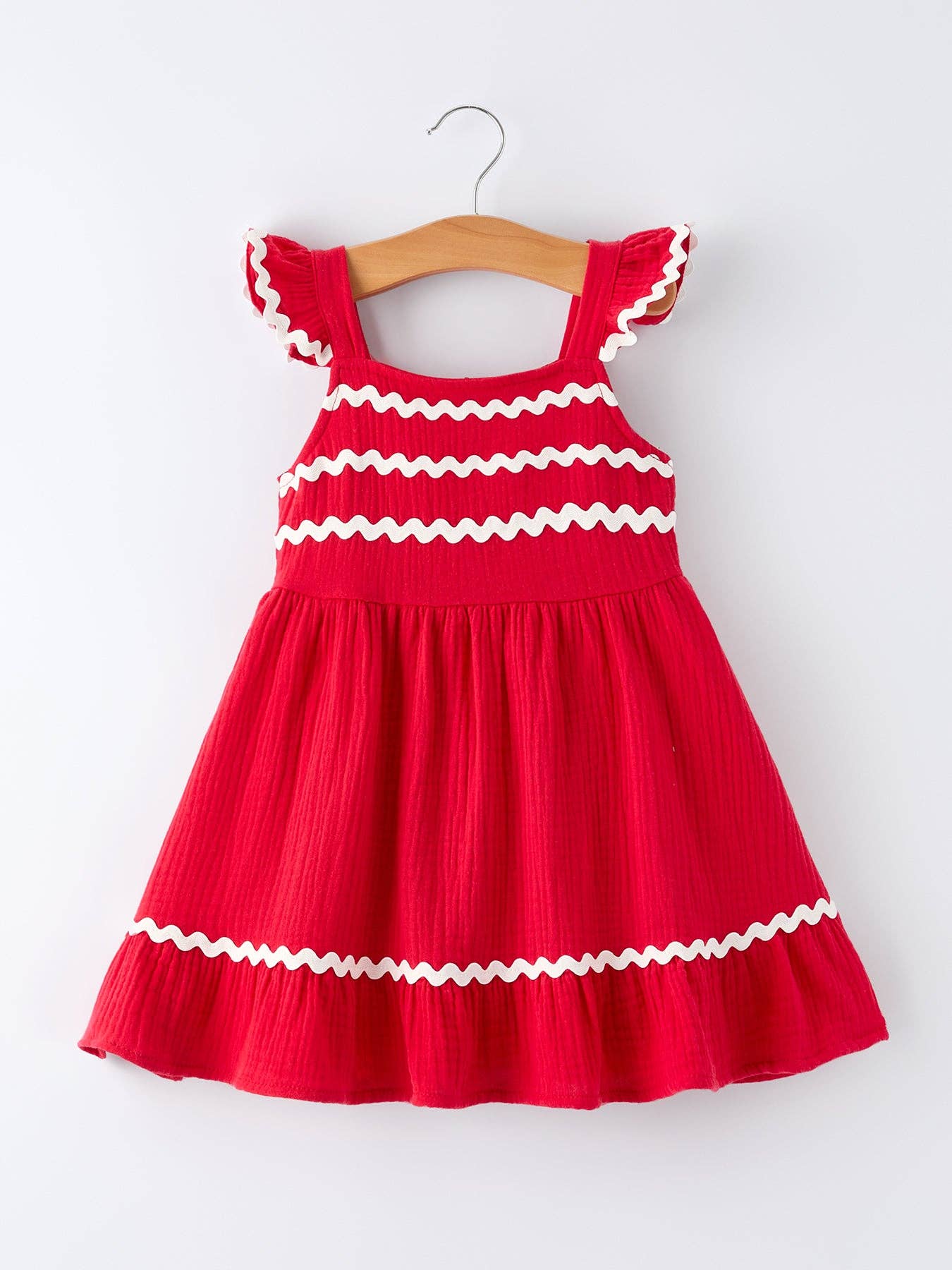 Ruffle Trim Dress