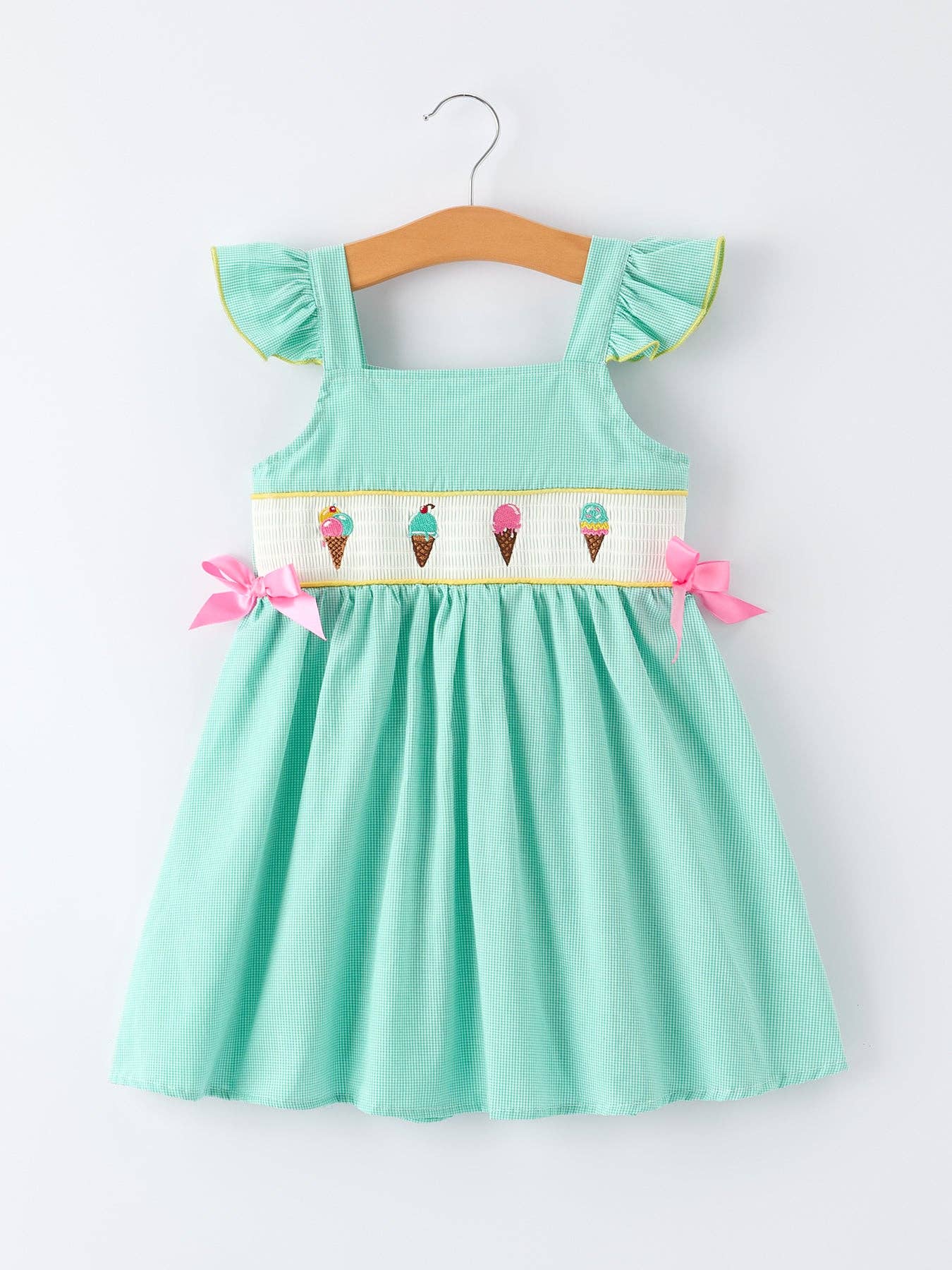 Ice Cream Embroidered Dress