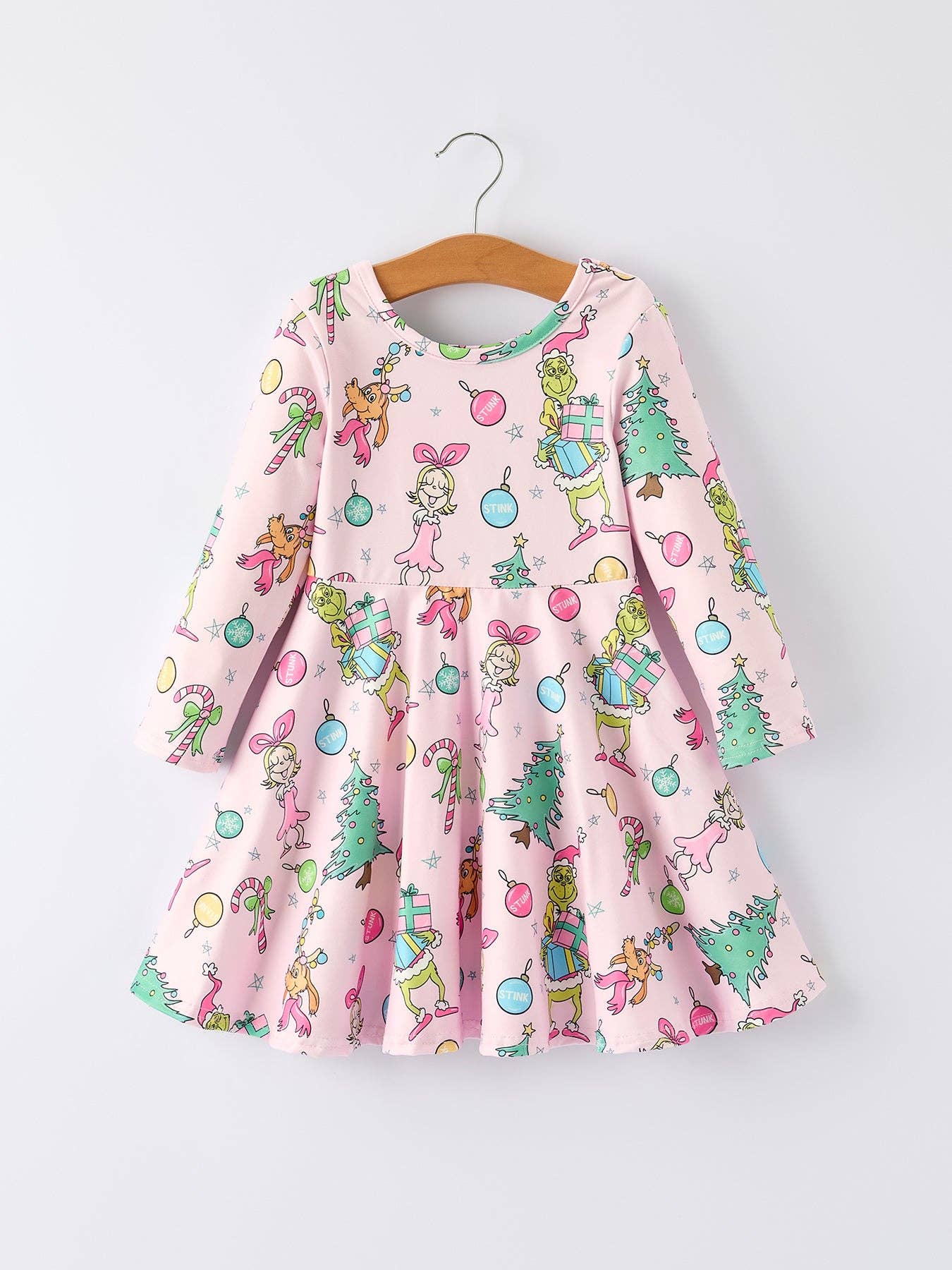 Pink Christmas Character Dress
